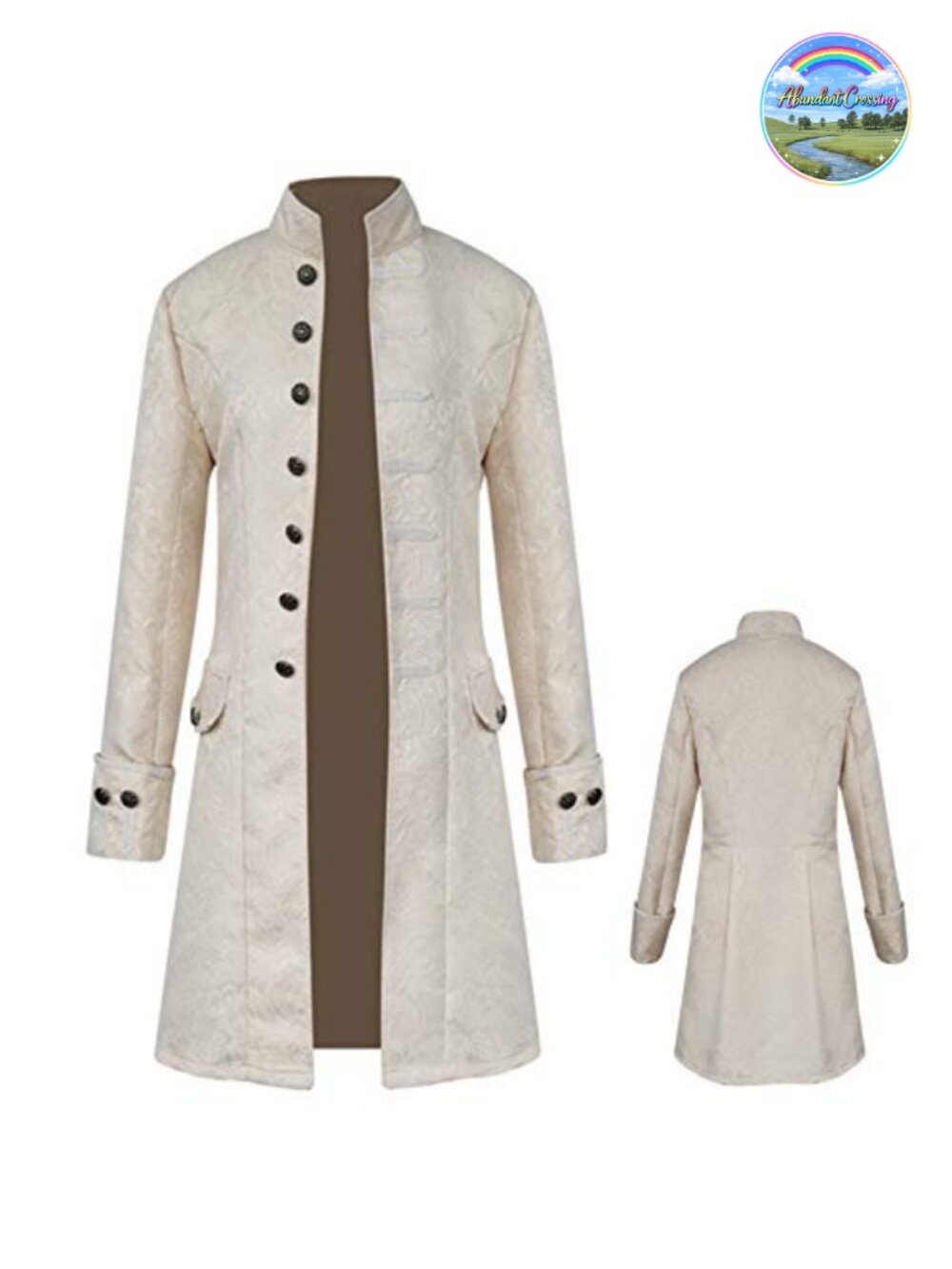 Mens Victorian Steampunk Tailcoat Jacket Embroidered Gothic Cosplay Costume